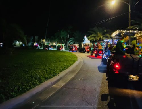 Christmas Golf Cart Parades Around St Petersburg Florida | Video