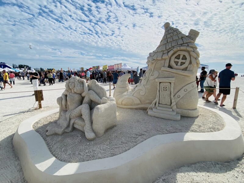 Sanding Ovations Sand Sculptures in Treasure Island Florida